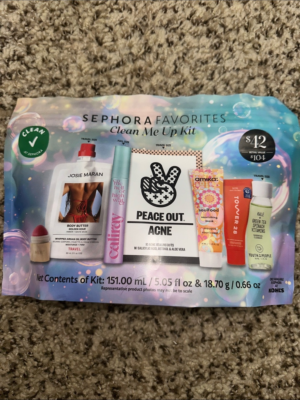 Sephora Favorites Clean Me Up Kit - Multicolor Mini Skincare & Hair Set